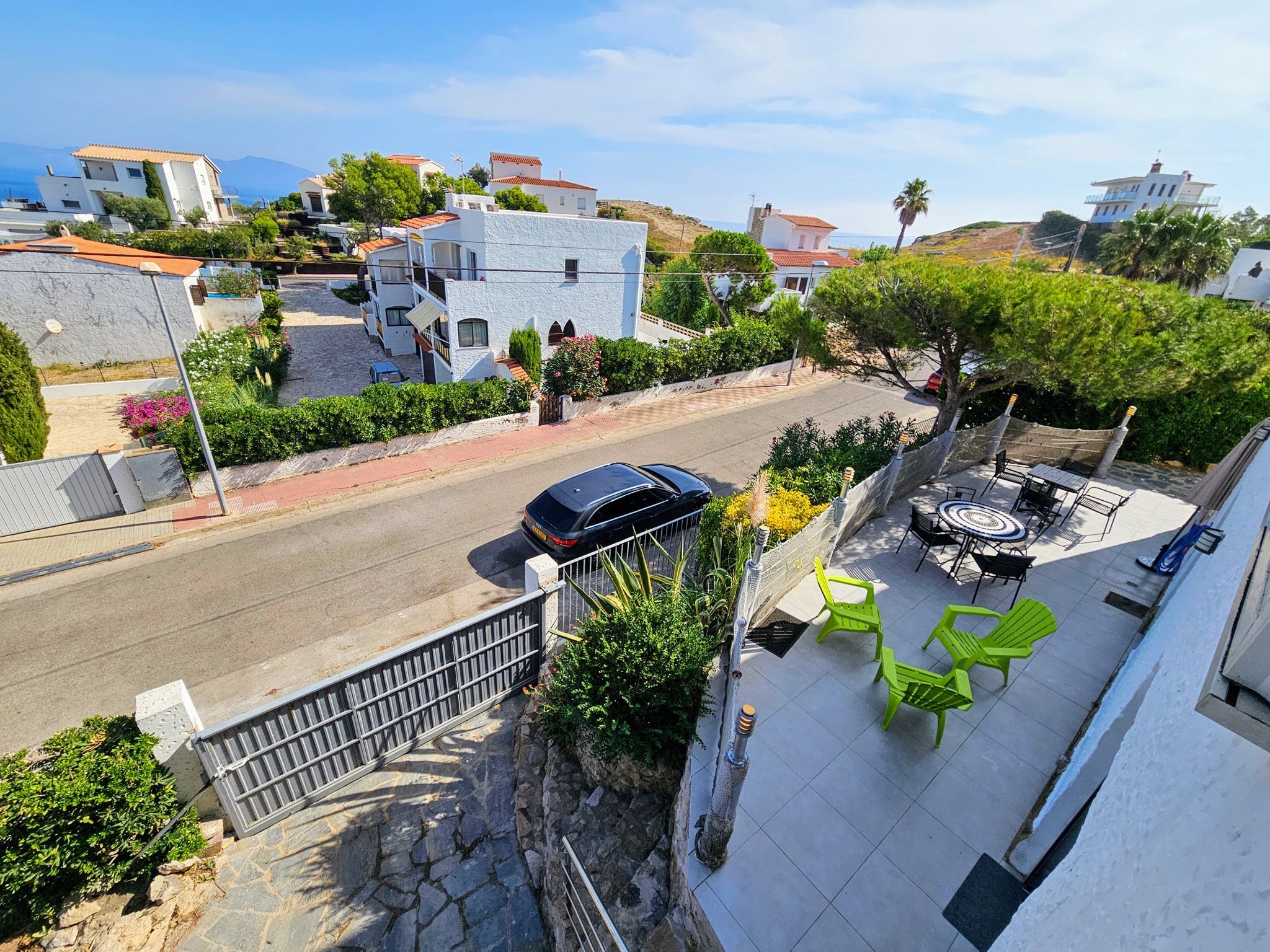 Vue sur la route et l'horizon